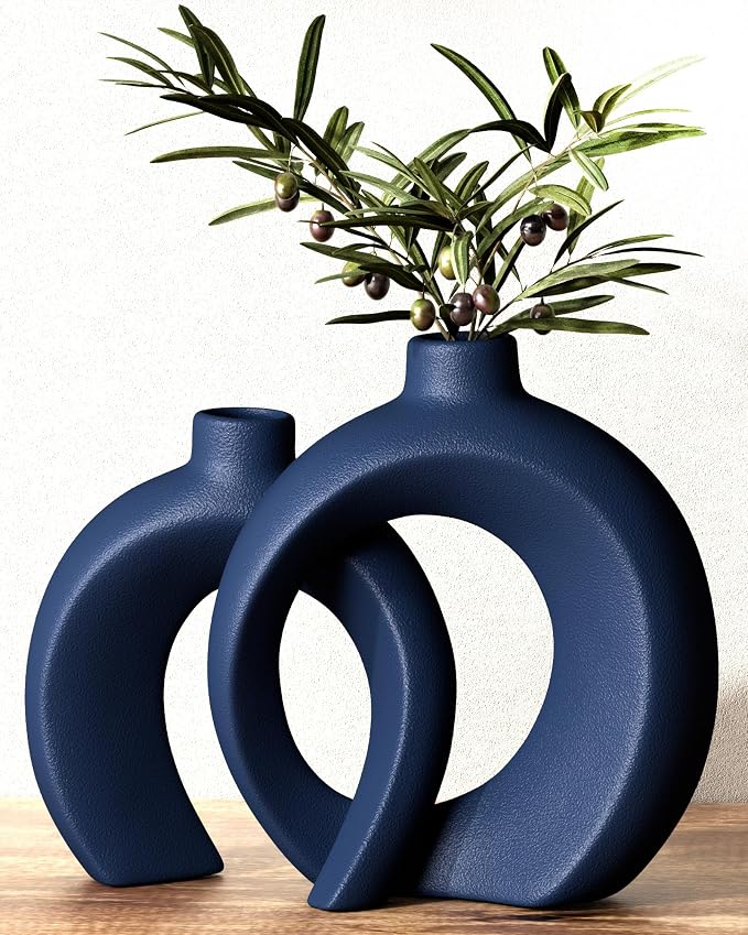 Blue Vase Set of 2 by Jonronboci