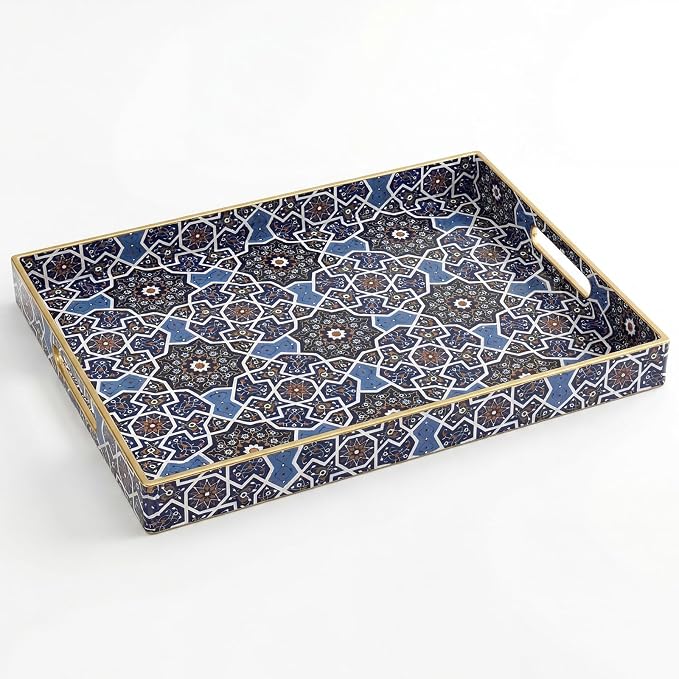 AGIOTA Coffee Table Trays for Living Room Serving Tray by ServingCustomersBornforQuality