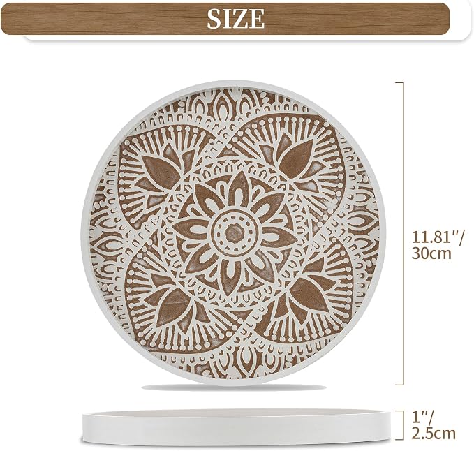 Hanobe Round Boho Decorative Tray - Image 5