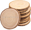 10pcs Wood Slices for Centerpieces 5.5-6.5 inches Wood Rounds for Tables Decor by SENMUT