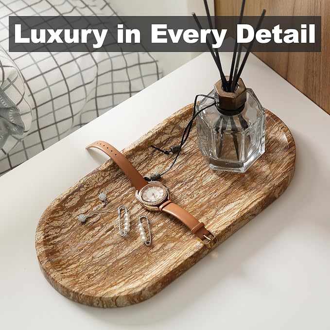 Turkish Natural Marble Tray, Catchall Tray - Image 4