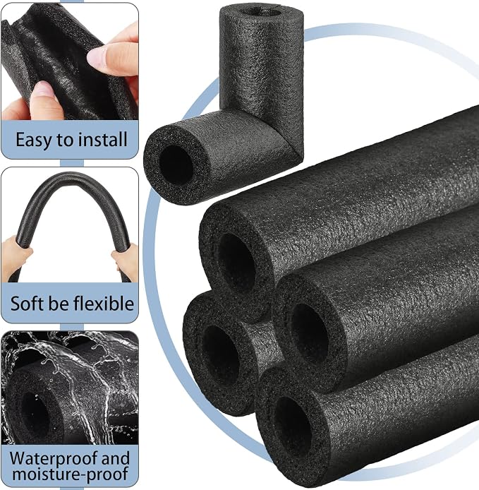 8 Pack Foam Pipe Insulation - Image 3