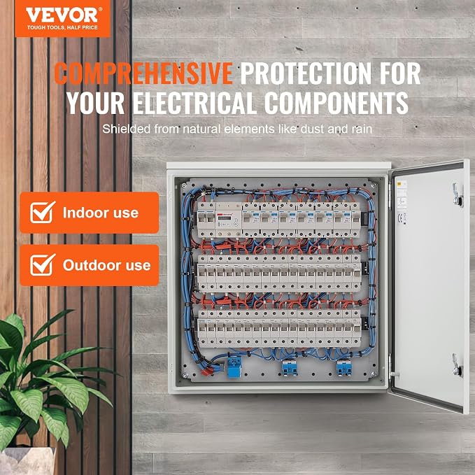VEVOR Electrical Enclosure, NEMA 4 Outdoor Enclosure, IP65 Waterproof & - Image 2