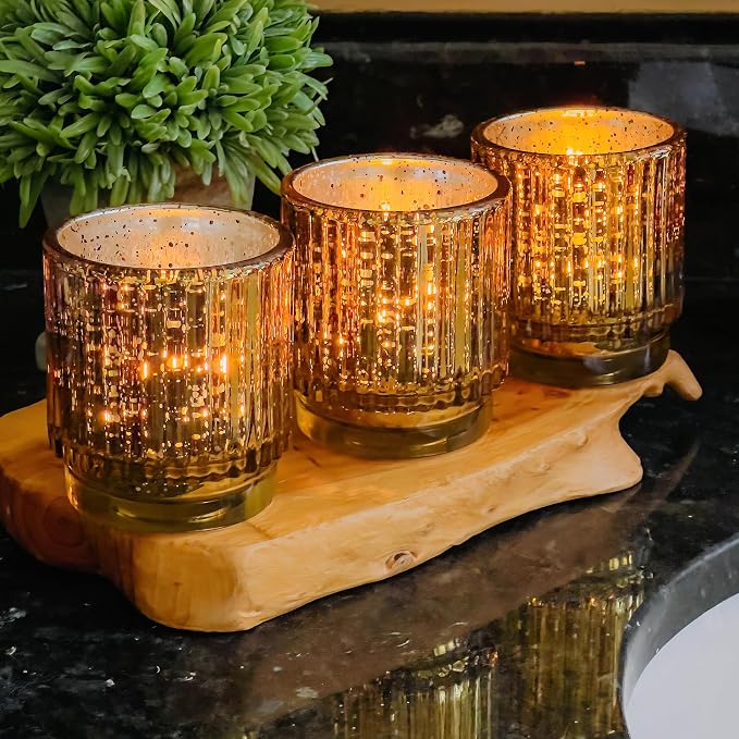 Kate Aspen Gold Votive Candle Holders - Image 7