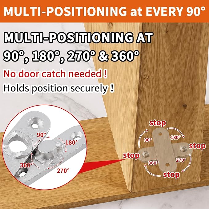 Pivot Hinge Hold Open Heavy Duty Hidden Door Hinge - Image 3