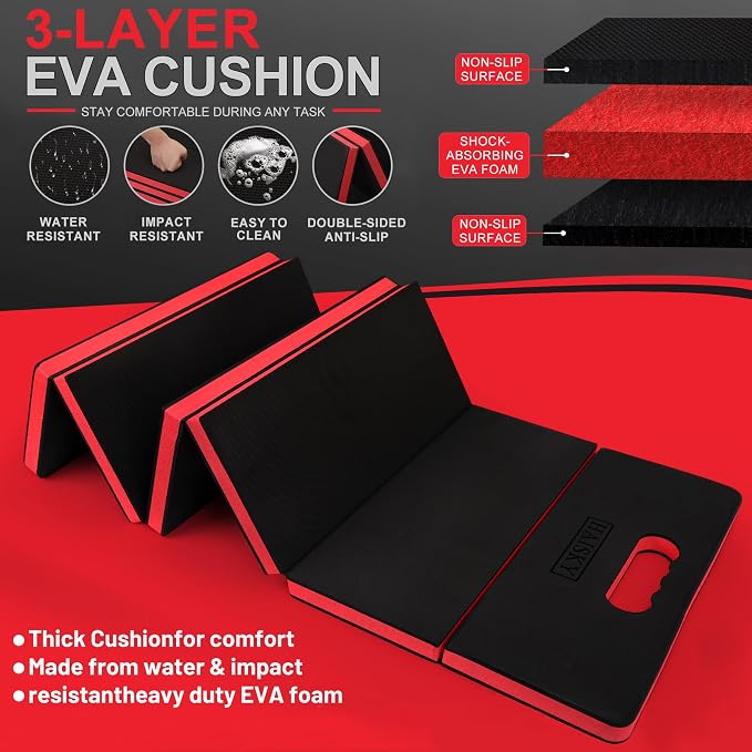 Foldable Mechanic Mat Kneeling Pad, 1.2" Extra Thick EVA Foam - Image 3