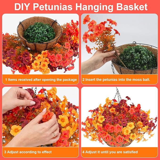 Daynight 2 Set Artificial Outdoor Fall Flowers - Image 9