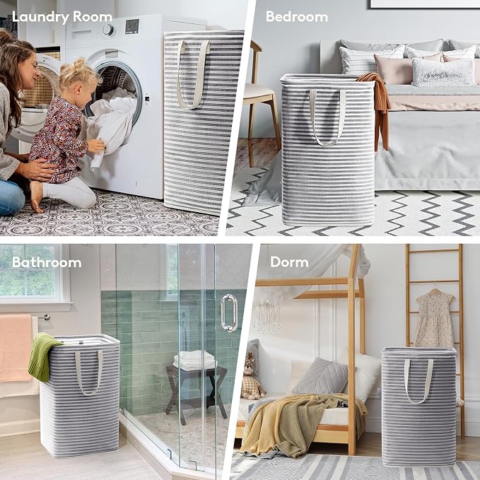 Lifewit 2 Pack Laundry Basket 80L Each, Collapsible Clothes Hamper - Image 6