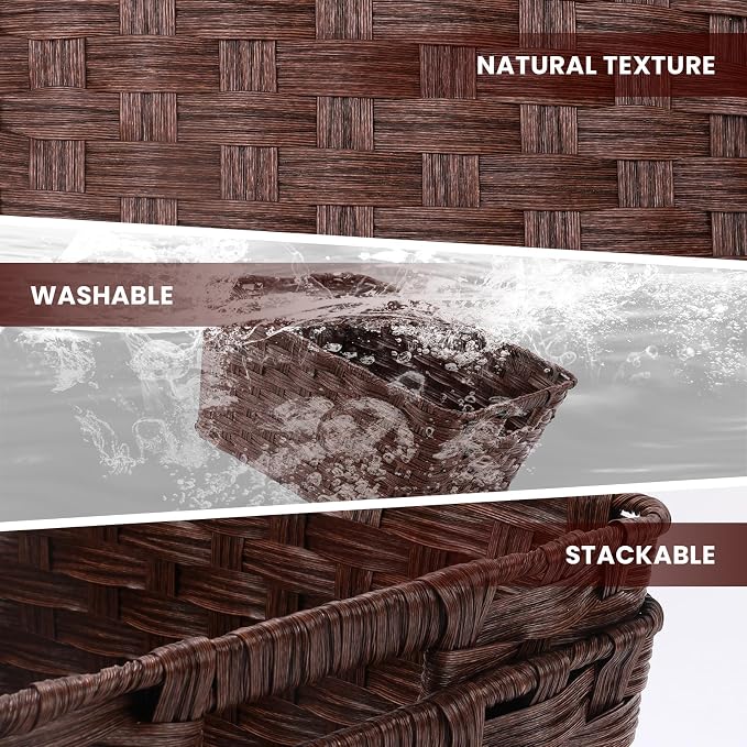 Onlytak Wicker Storage Baskets, Baskets - Image 3