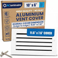 10x6 Aluminum Wall Ceiling Air Return Vent Cover HVAC Rustproof Grille by ACLAMINAIRE