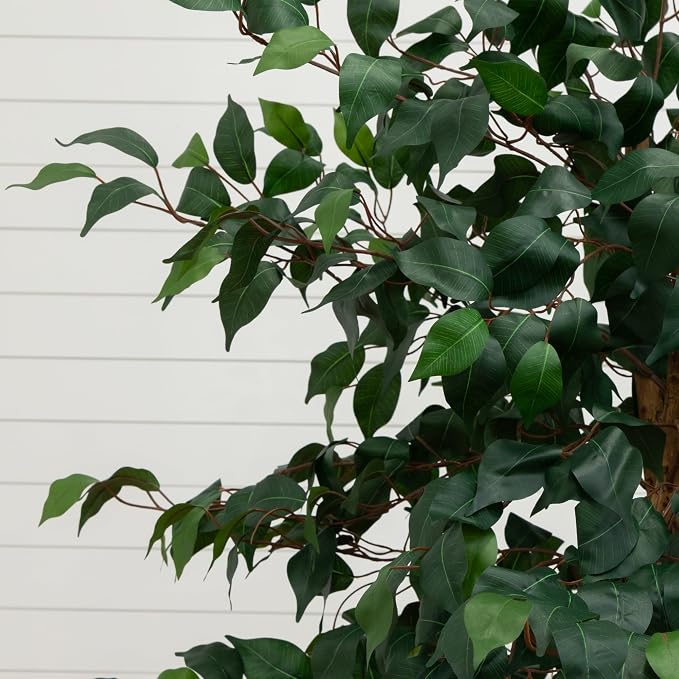 Nearly Natural 6 ft. Triple Trunk Ficus Artificial Tree - Image 3