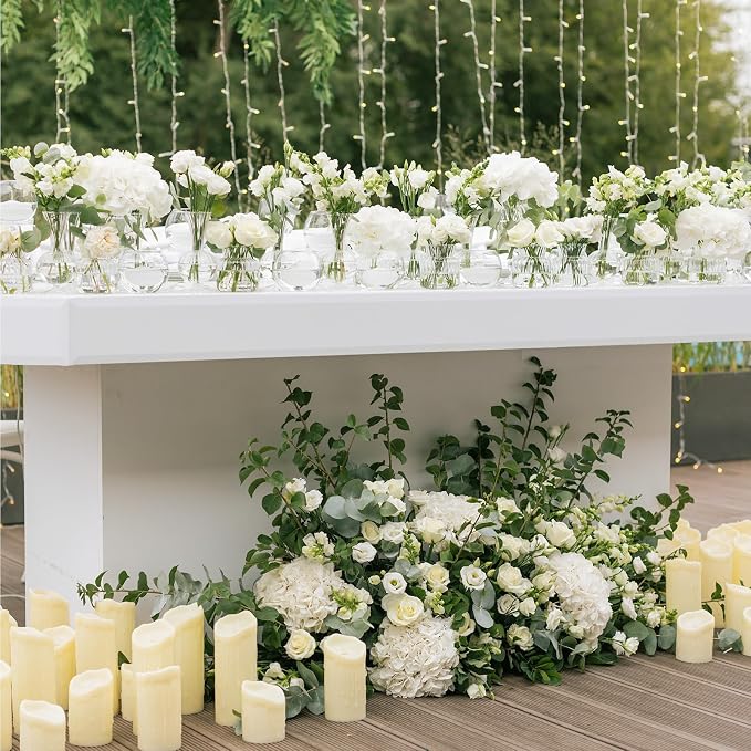 Auihiay 304Pcs Hydrangea Artificial Flowers Bulk, Silk Hydrangeas Flowers | - Image 6