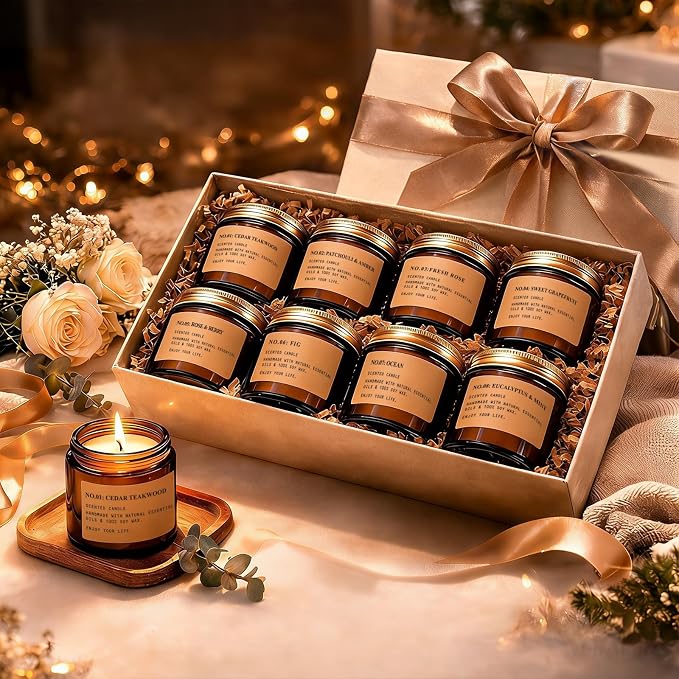 Scented Candles for Home, 8 Pack Soy Wax Candle Set, Scented Candles | Gift Set - Image 7