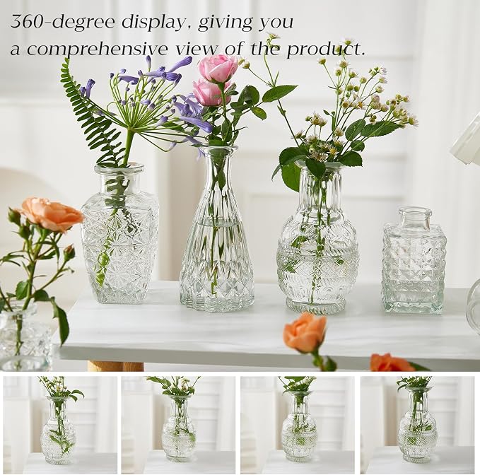 Glass Bud Vase Set of 20 - Image 4
