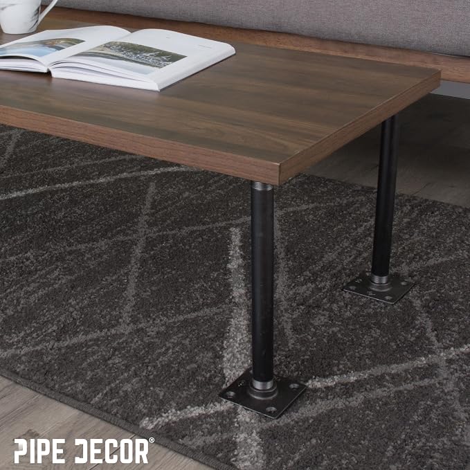 PIPE DECOR Square Floor Flange Fitting, 3/4 Inch, Shelving and Standard 3/4 - Image 4