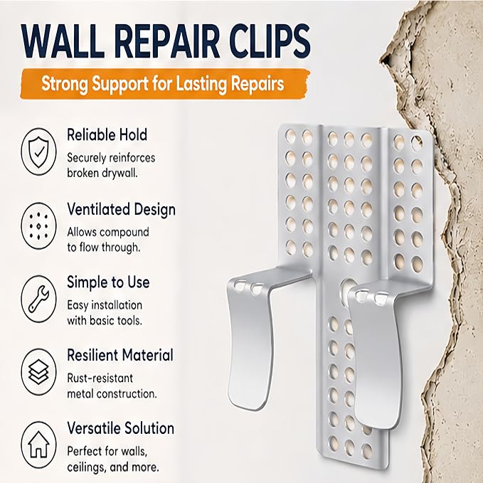 12 Pack Drywall Repair Clips Stainless Steel - Image 7