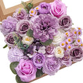 Serwalin Artificial Purple Flowers Silk Flowers by Serwalin
