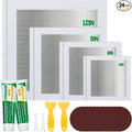 24 Pieces Large Drywall Repair Kit 4/6/8/12 Inch Drywall Patch Kits by Landical