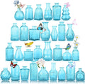 Glass Bud Vase Set, Mini Vases for Flowers, Bulk Vintage Mini Vases for by earthgadgets