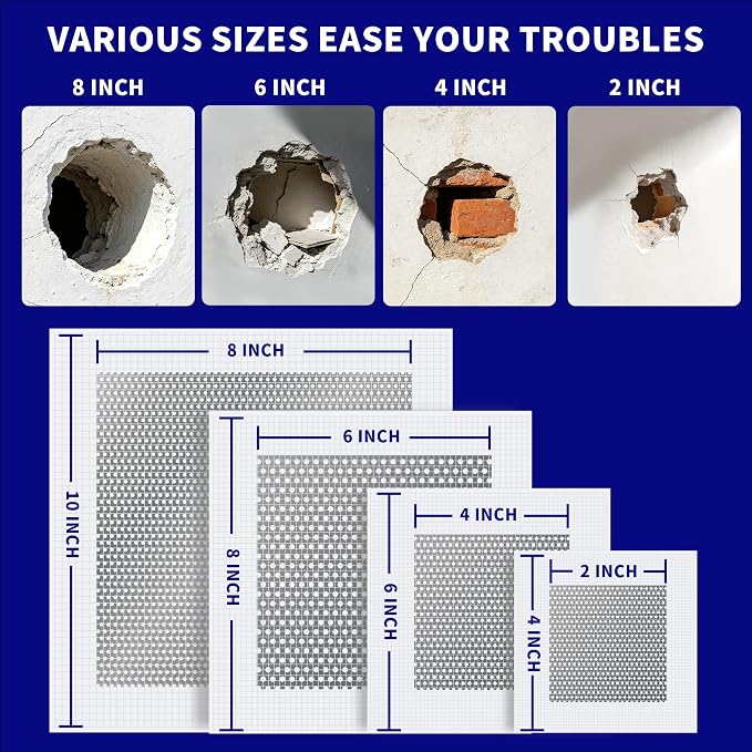 Drywall Repair Patch Kit, 2/4/6/8 Inch Drywall Patch Kit - Image 3