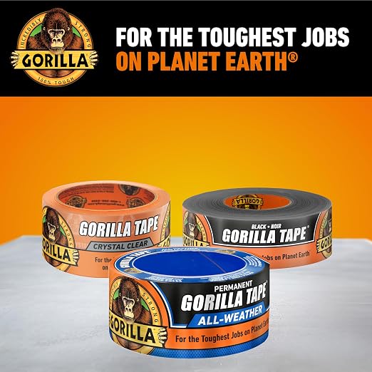 GORILLA All Weather Duct Tape, 1.88 in x 25 yd, Waterproof, Heavy Duty Adhesive - Image 9