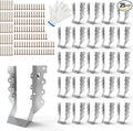 25 Pack 2x6 Joist Hangers with Screws by LARNORJE