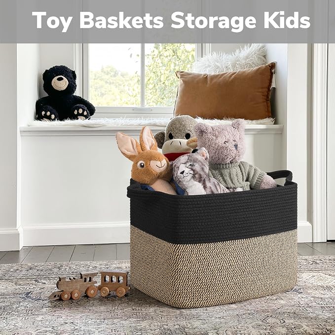 Goodpick 50L Large Woven Storage Basket, Wicker Baskets - Image 4