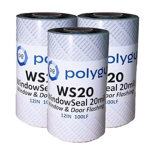 POLYGUARD WindowSeal Window and Door Flashing Tape, 12 in x 100 ft Roll by POLYGUARD