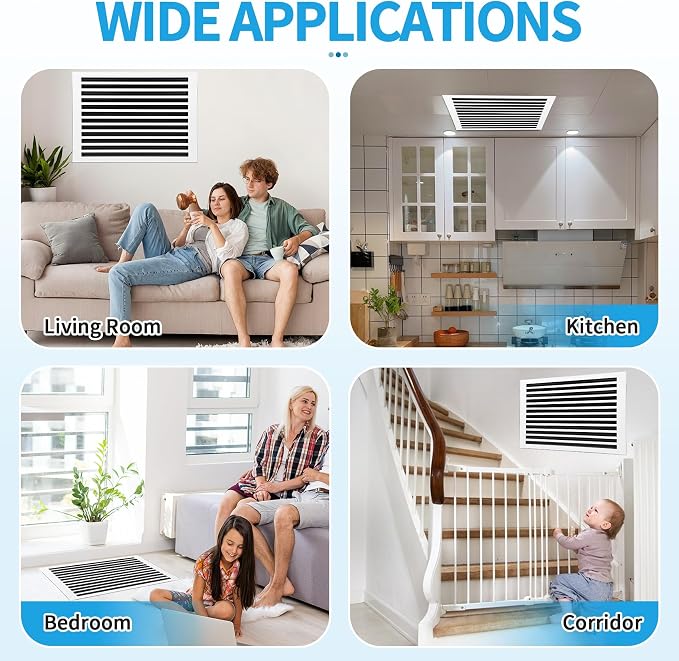 24x24 Modern AC Vent Cover, Decorative Air Vent Register Grille - Image 6