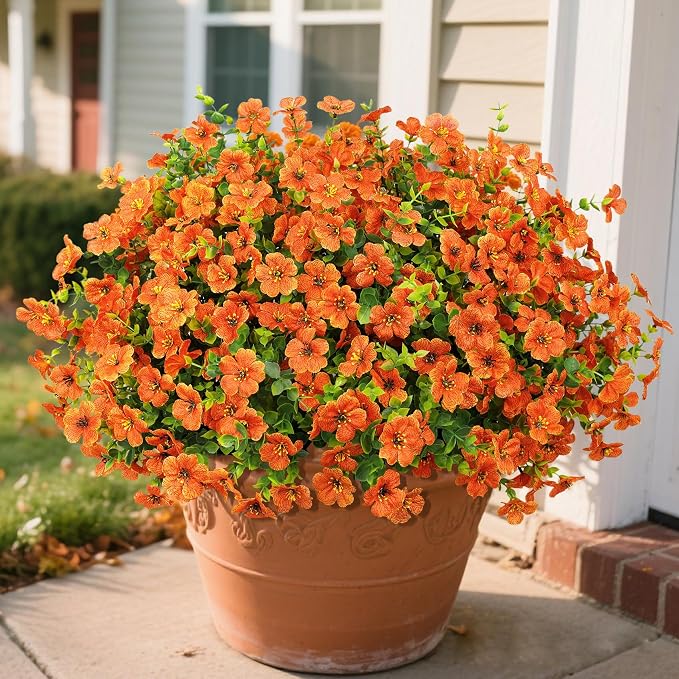24 Pcs Artificial Fall Flowers Fake Mums - Image 3