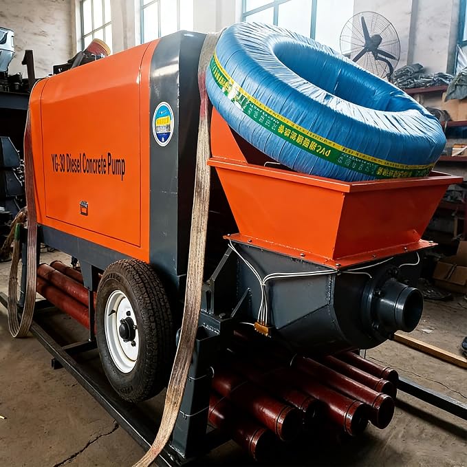 Ready Mix Concrete Pump Small Portable Hydraulic Cement Line Pump Machine | by Unknown