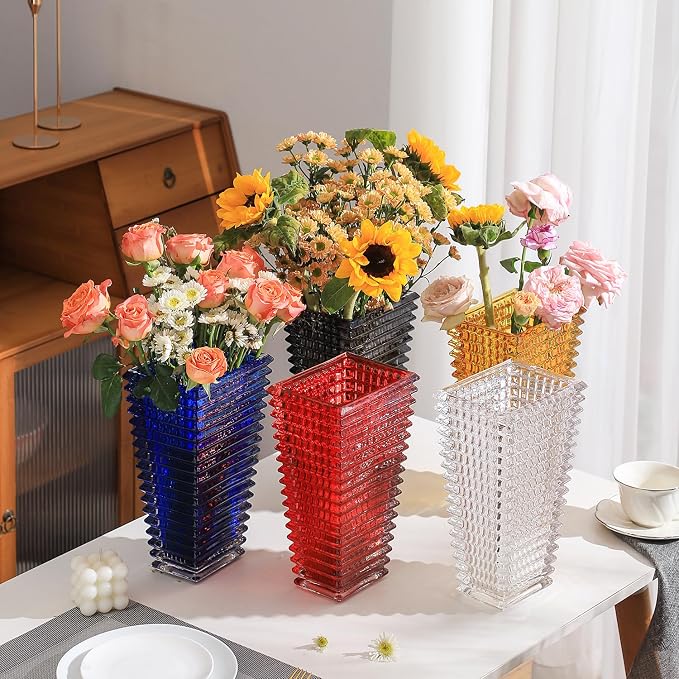 MCMCNCUIU Crystal Glass Vase, Large Crystal Vases - Image 8