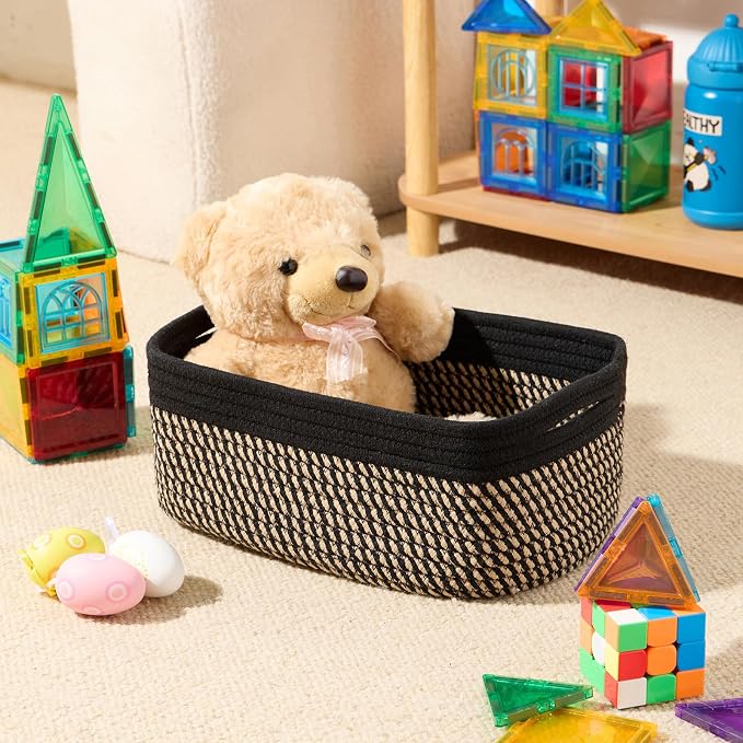 MiniArk Small Storage Baskets for Organizing | Closet Organizer Bins | Shelf - Image 4