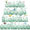 Glass Bud Vases in Bulk Set of 30 Pcs, Small Glass Vases by earthgadgets