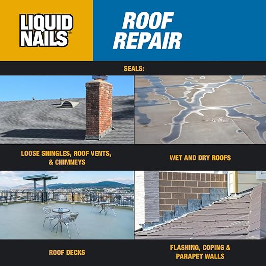Liquid Nails Roof Repair 10.3 oz. Black Exterior Waterproofing Roof Adhesive - Image 5