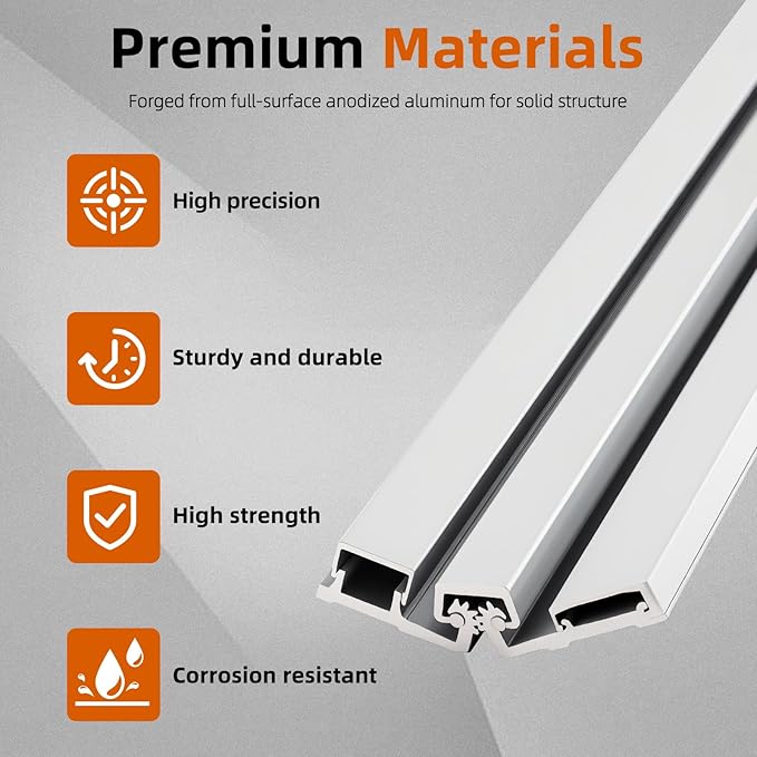 2 Pcs 83" Heavy Duty Continuous Hinge Y, Full Surface Anodized Aluminum - Image 3