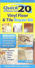 Quick 20 Vinyl Floor and Tile Repair Kit: Repairs chips, and damages on vinyl by Liquid+Leather