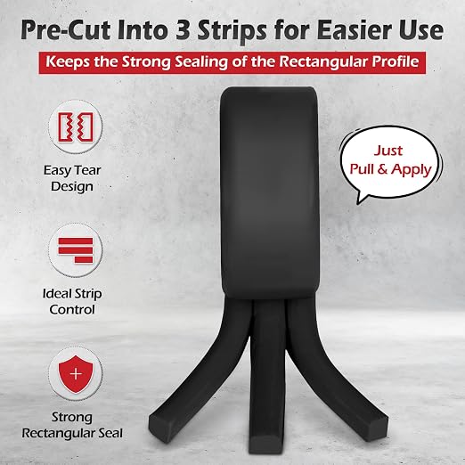 1 Pack Moldable Silicone Putty Black Pre-Cut Strips | 1.5 ft x 1 in Non - Image 8