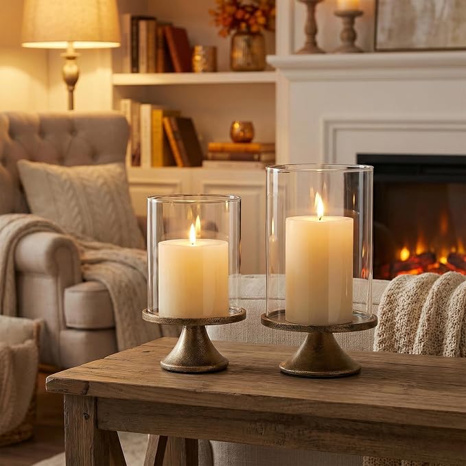 Set of 2 Hurricane Candle Holder Set - Image 6