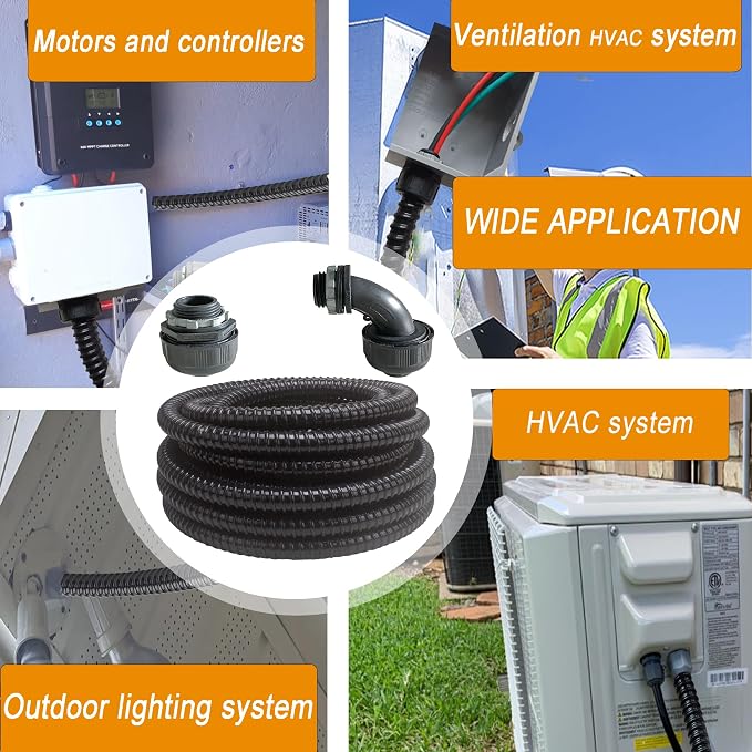 Yariwiz Black Special Extra Flexible Electrical Conduit Liquid Tight PVC - Image 5