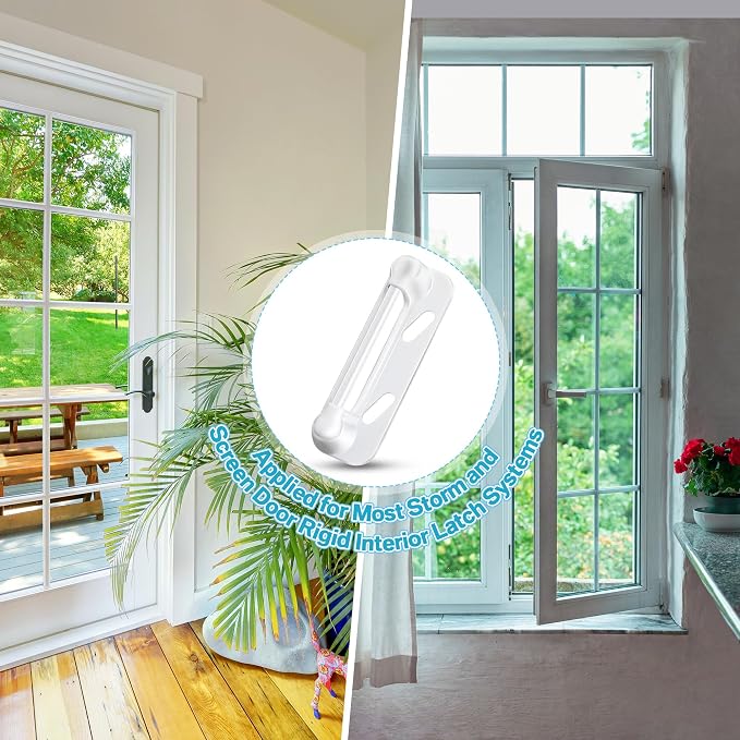 Enhon 3 Pack Screen Door Spring Strike Plate | Spring Loaded Screen and Storm - Image 6