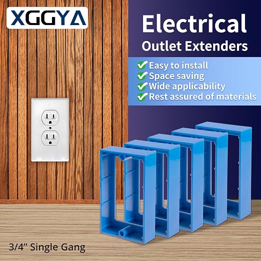 12PCS 3/4 Inch Single Gang Outlet Box Extender | Electric Outlet Extender Box - Image 2