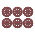 HARFINGTON 20 Pcs 5 Inch Sanding Discs 80 Grit Red Aluminum Oxide 8 Hole | Hook by HARFINGTON