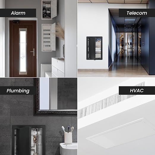 Repa Market 6 x 6 Access Panel for Drywall and Ceiling – Black ABS Plastic Door - Image 6