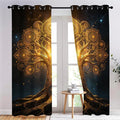Tree of Life Curtains, Starry Sky Curtains by Unknown