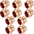 Therwen 10 Pcs 3/4-inch Copper Pipe Press Fittings, 90 Degree Elbow Coupling by Therwen
