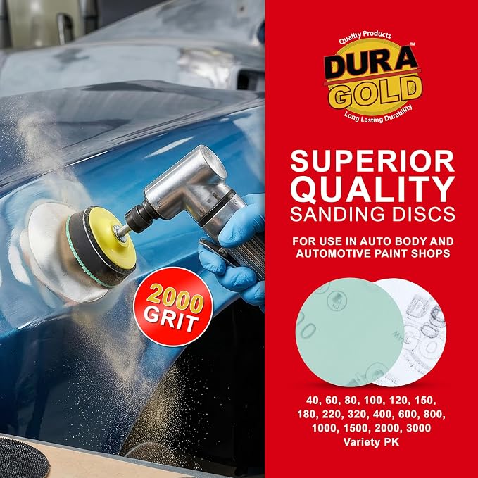 Dura-Gold Premium 3" Gold Hook & Loop Sanding Discs - Image 5