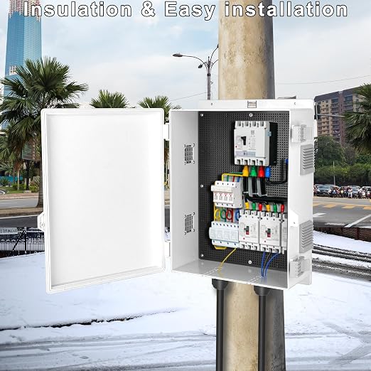 Outdoor Electrical Junction Box, Ventilation and Heat Dissipation ABS Plastic - Image 3