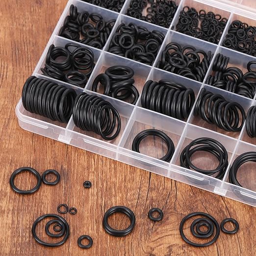 500 Pcs 20 Sizes O Ring Kit, Rubber O-Ring Assortment Kit, Rubber Washers - Image 9
