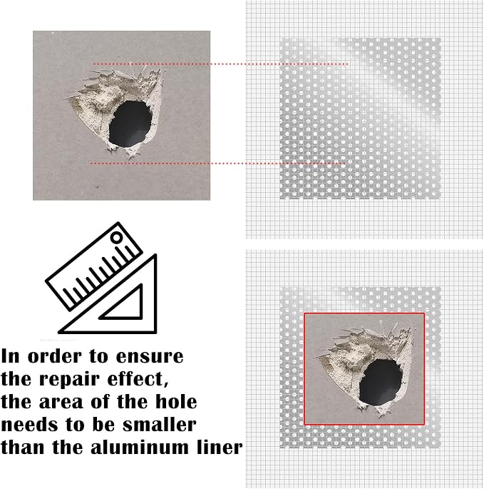 2/4/6/8 Inch Wall Repair Drywall Repair Patch kit - Image 6